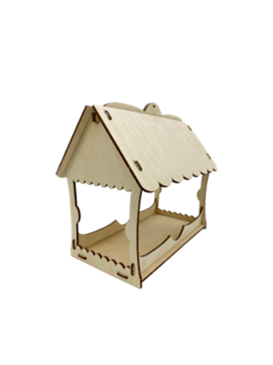 Сборная модель FOFA Кормушка для птиц Домик ST0205 - фото 5