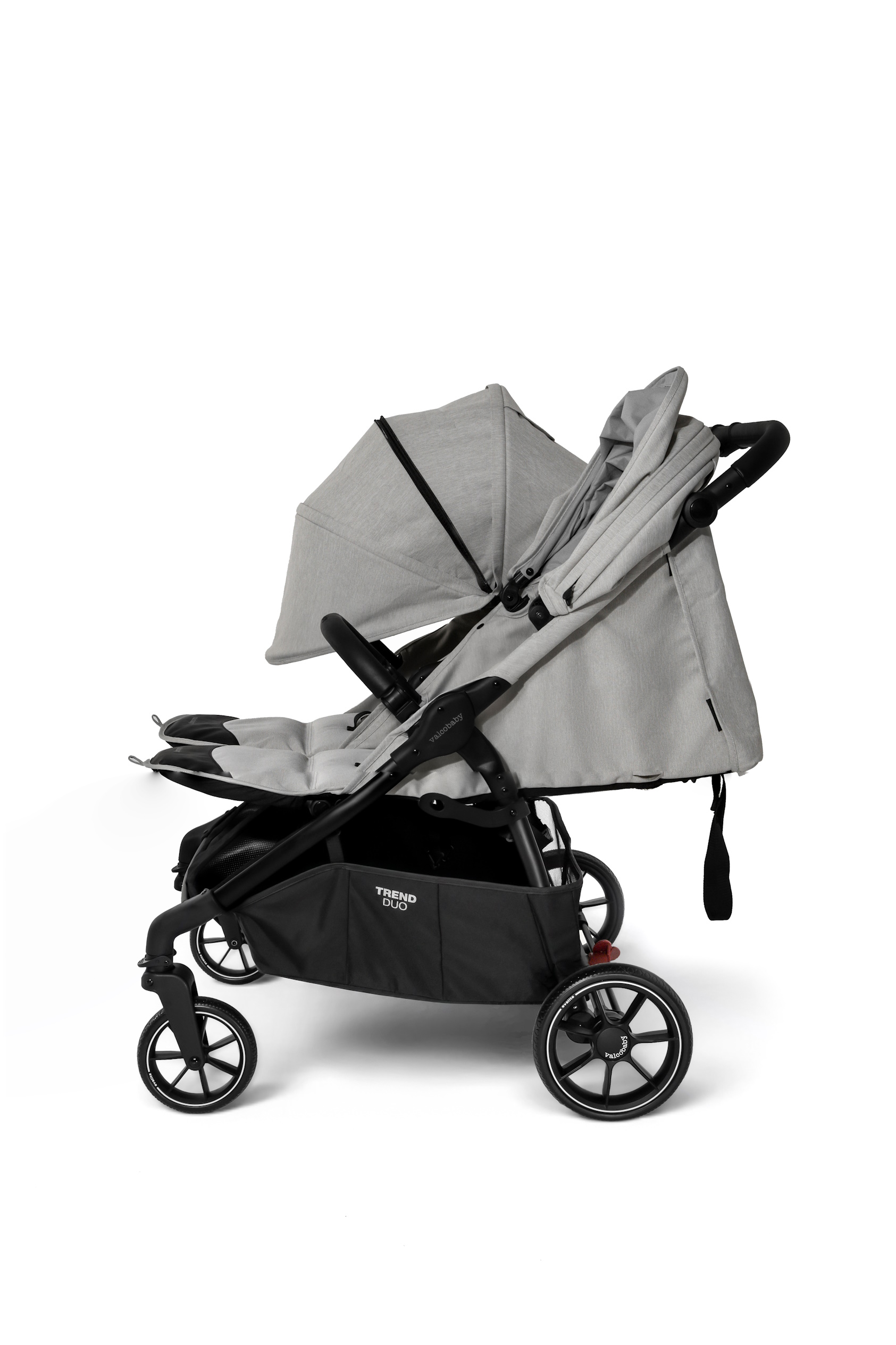 Коляска прогулочная для двойни Valco baby Snap Duo серый - фото 9