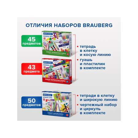 Набор школьника Brauberg 43 предм.