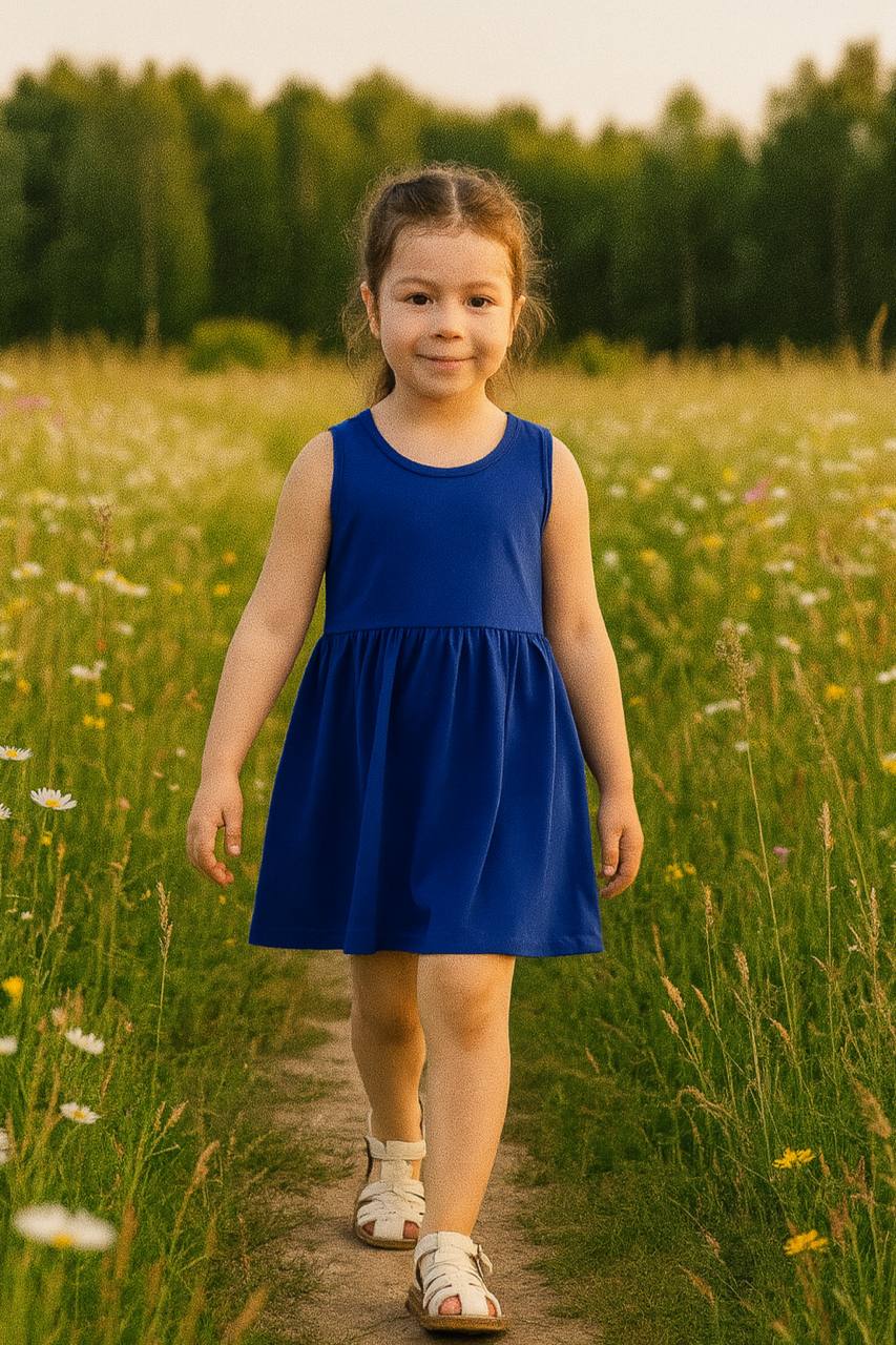 Сарафан Весёлый человечек Д00360/Василек - фото 2