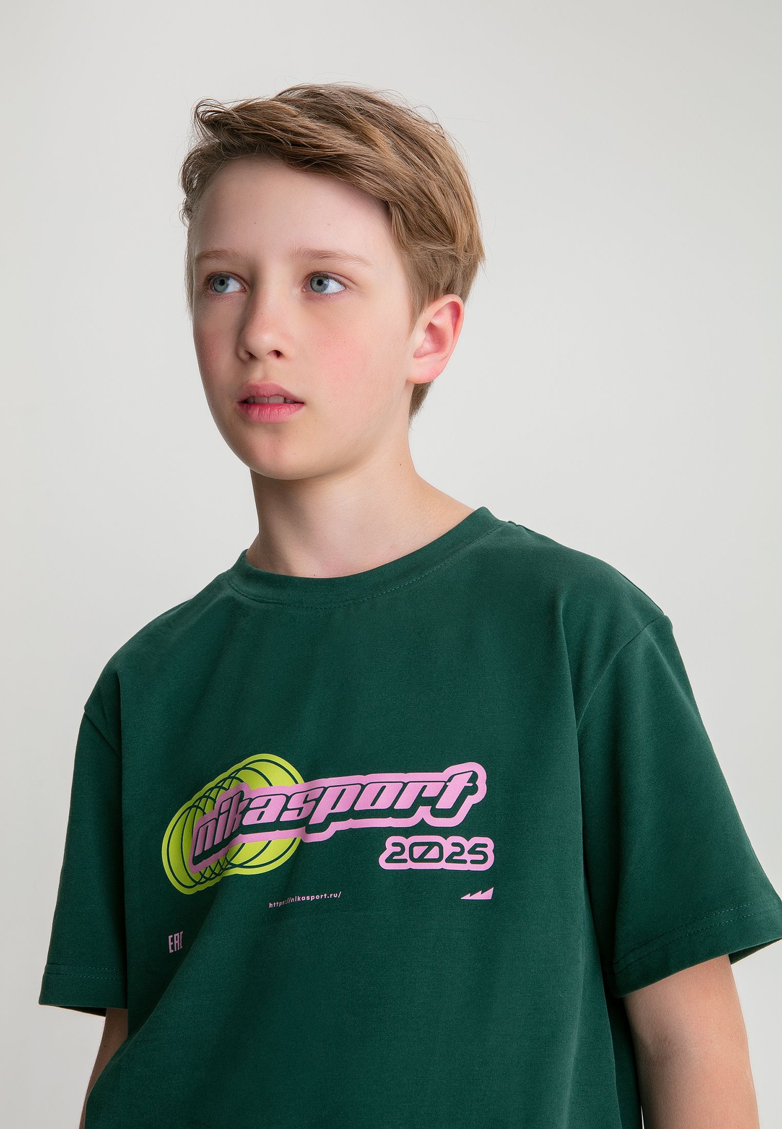 Футболка Nikasport U7LD43-DRK/GRN - фото 4