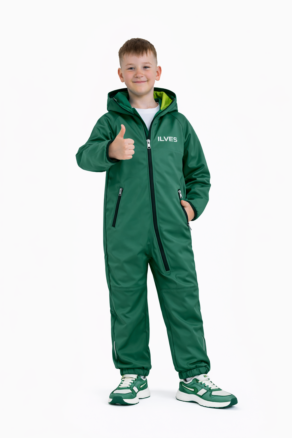 Комбинезон ILVES ILV-A-180/21_т.зеленый/лайм - фото 1