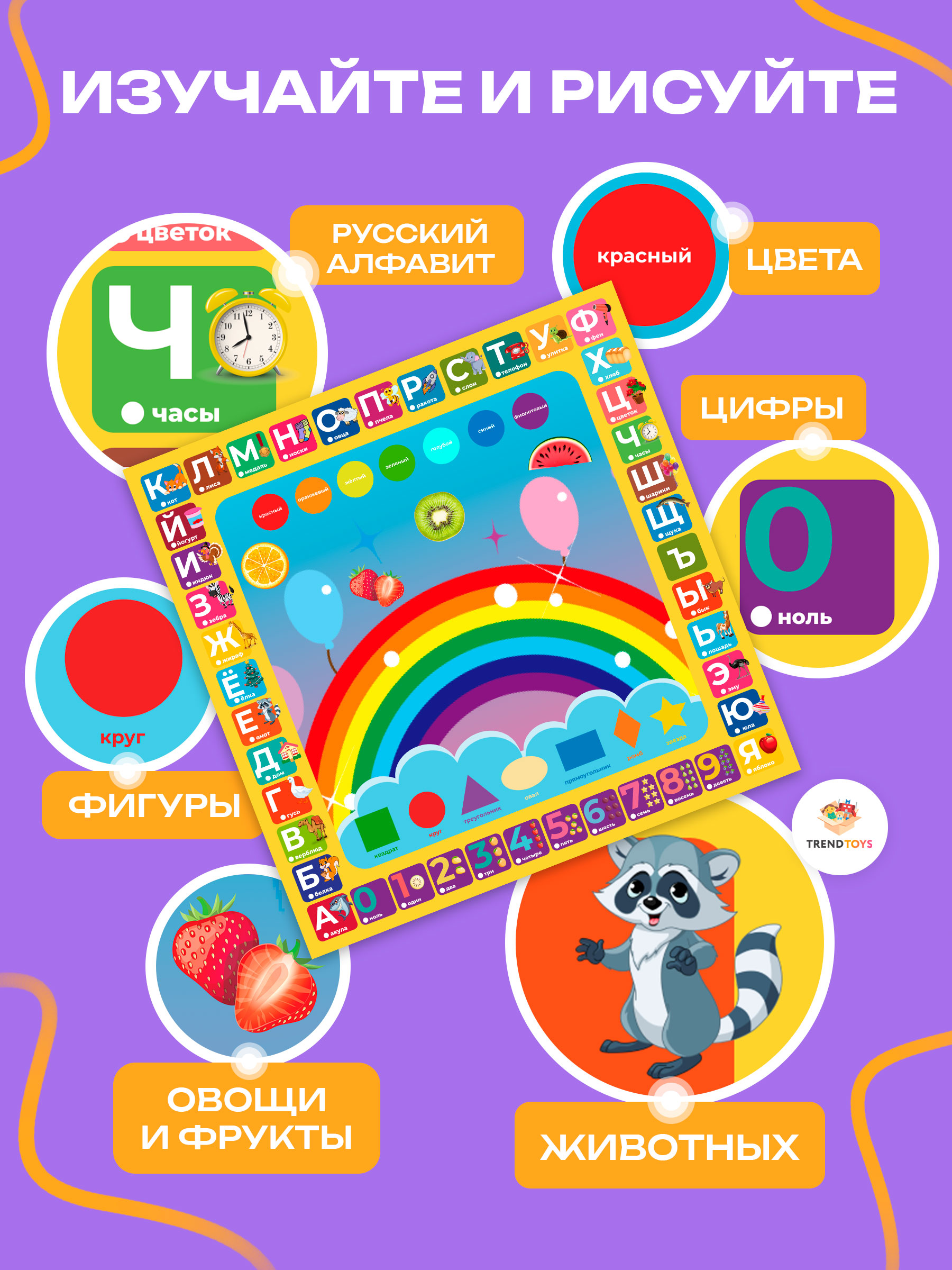 Акварисование TrendToys Коврик для рисования водой - фото 4