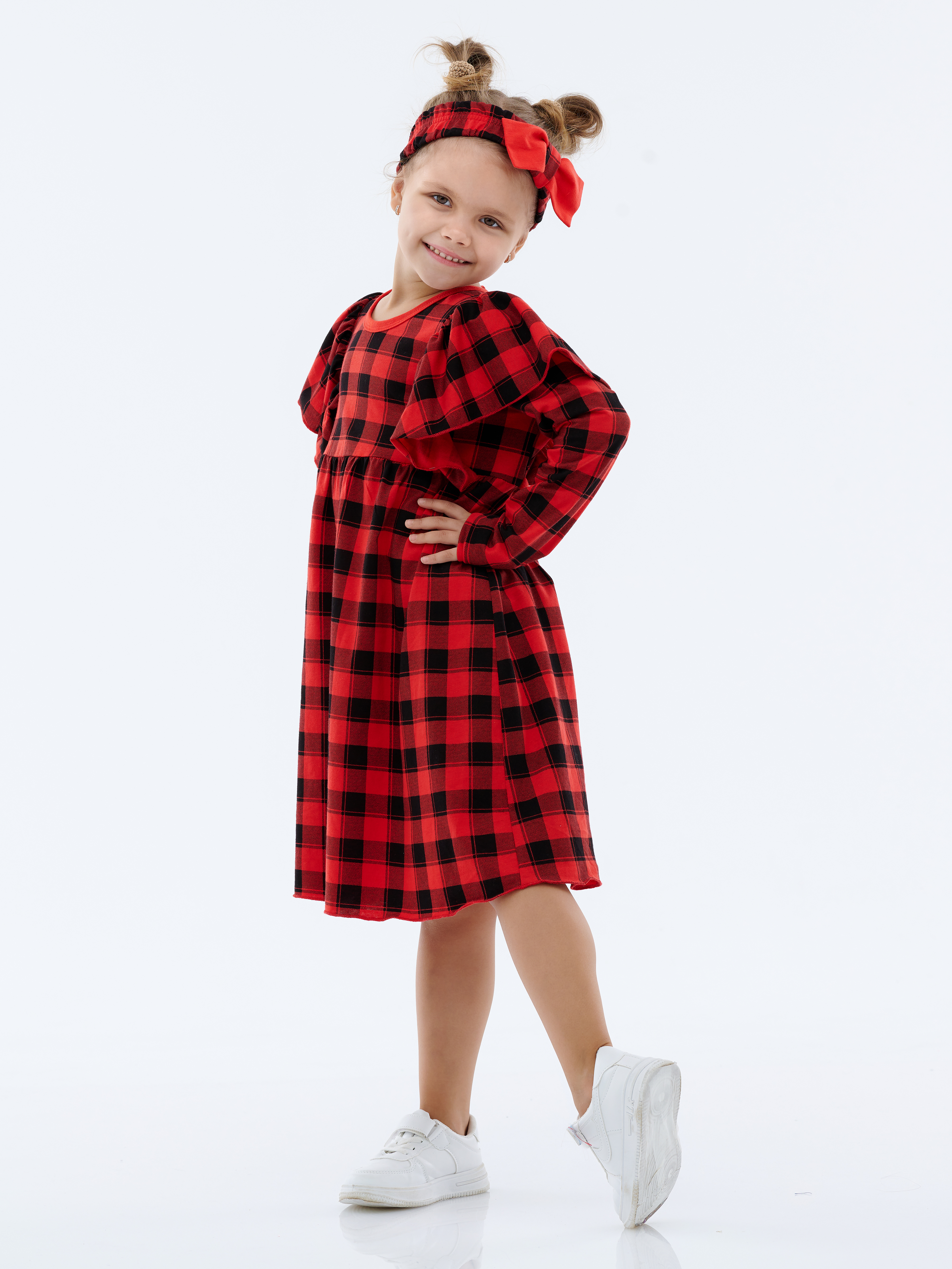 Платье КрутышОк Т-073 черный, красный - фото 1