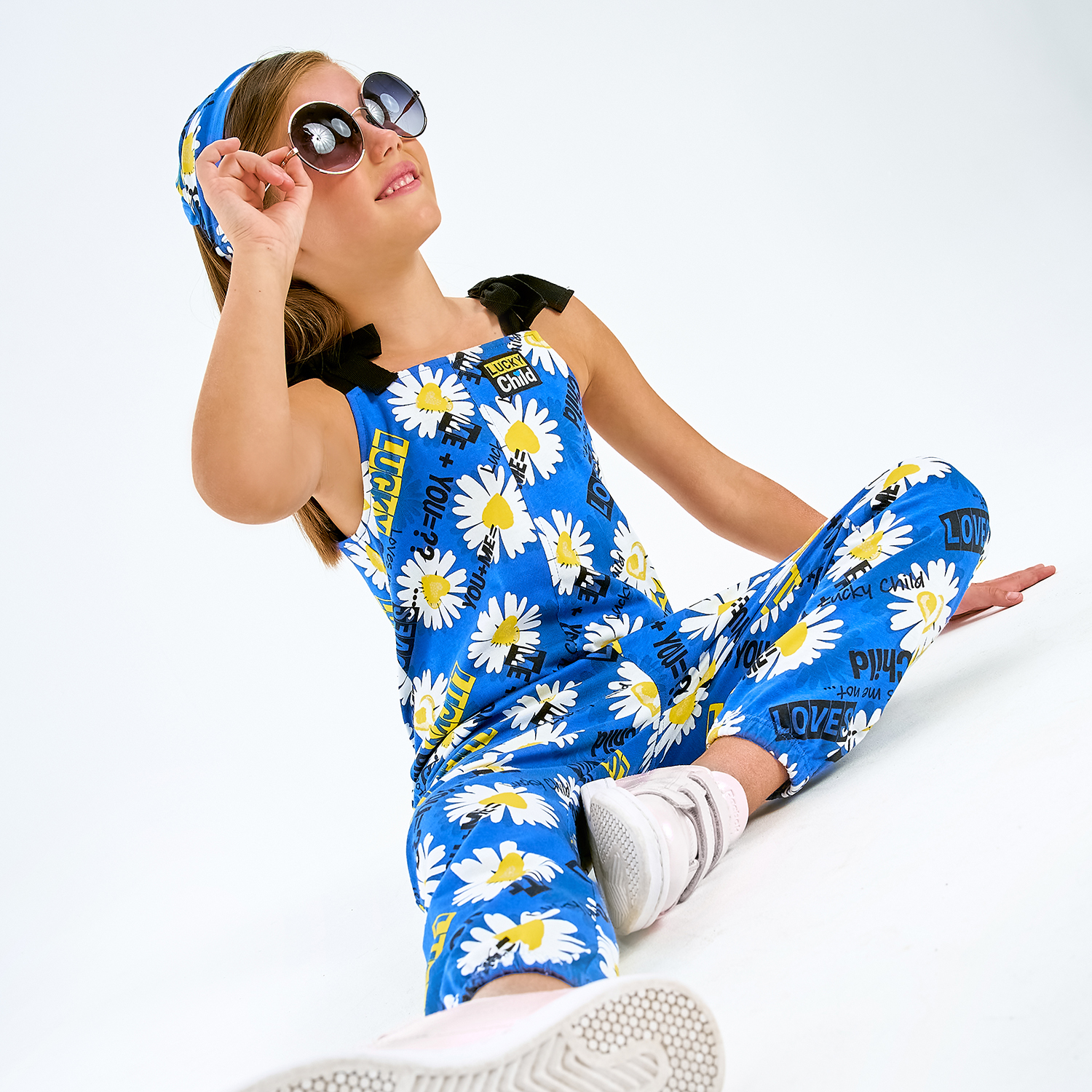 Комбинезон Lucky Child 143-30К/ромашки/2-12 - фото 10