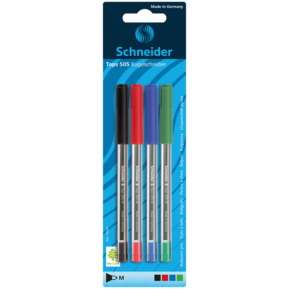 Ручка шариковая Schneider 4 шт. - фото 6