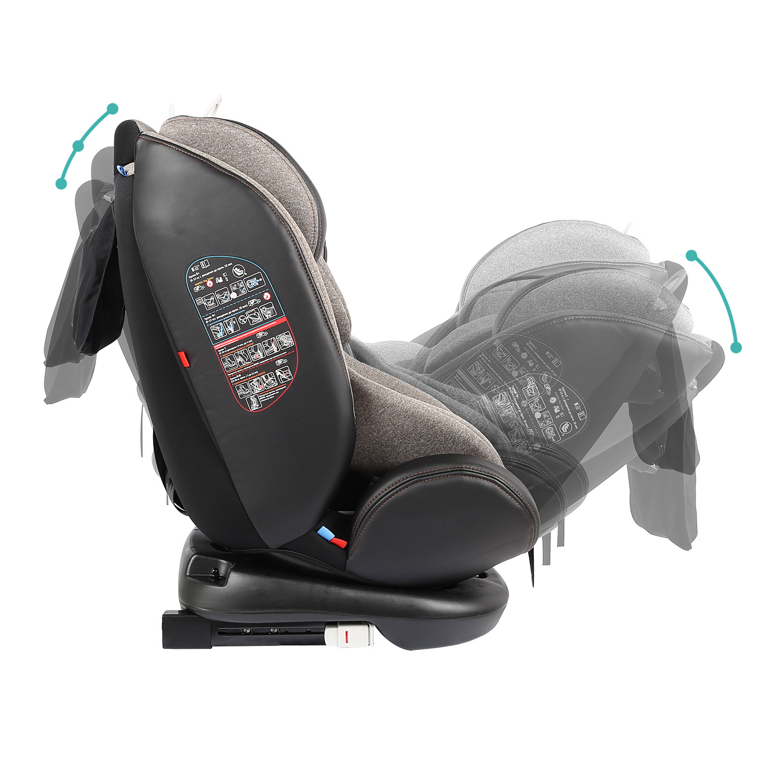 Автокресло Indigo Aero Isofix 0+/1/2/3 (0-36 кг) бежевый - фото 12