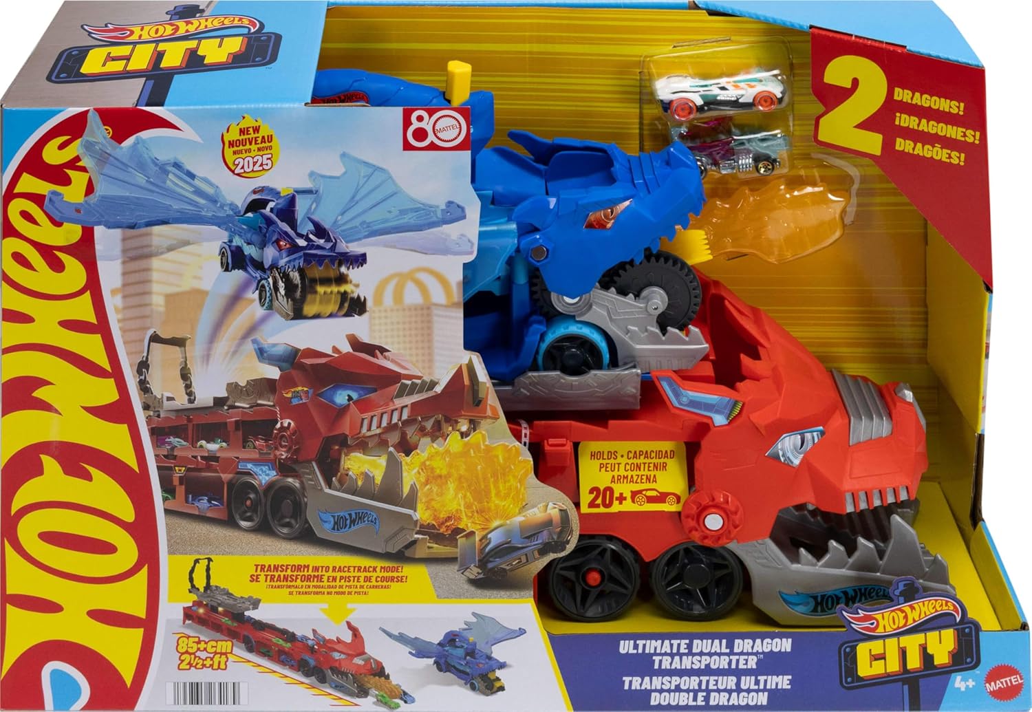 Автовоз Hot Wheels Дракон-перевозчик JBM72 - фото 5