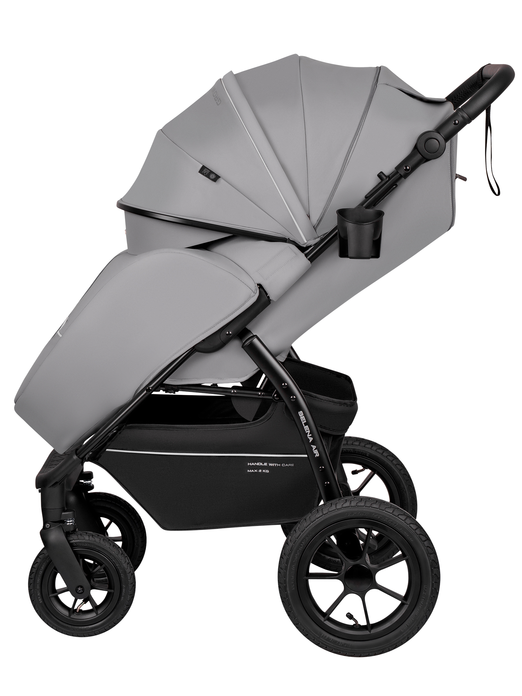 Коляска прогулочная JOVOLA Selena Air new светло-серый - фото 8