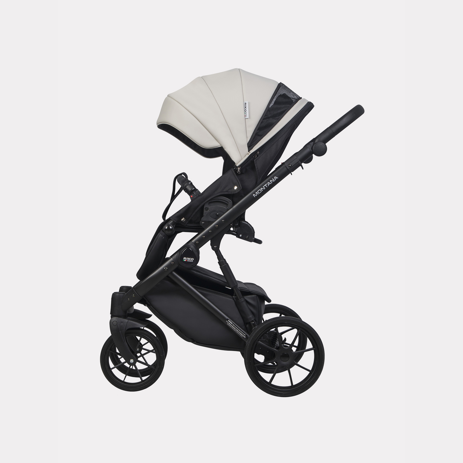 Коляска 2в1 Riko Basic Montana Ecco черный - фото 8