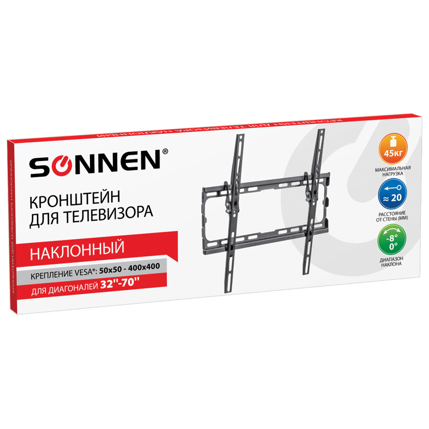 Кронштейн Sonnen для телевизора на стену крепление до 70 дюймов 45 кг - фото 6