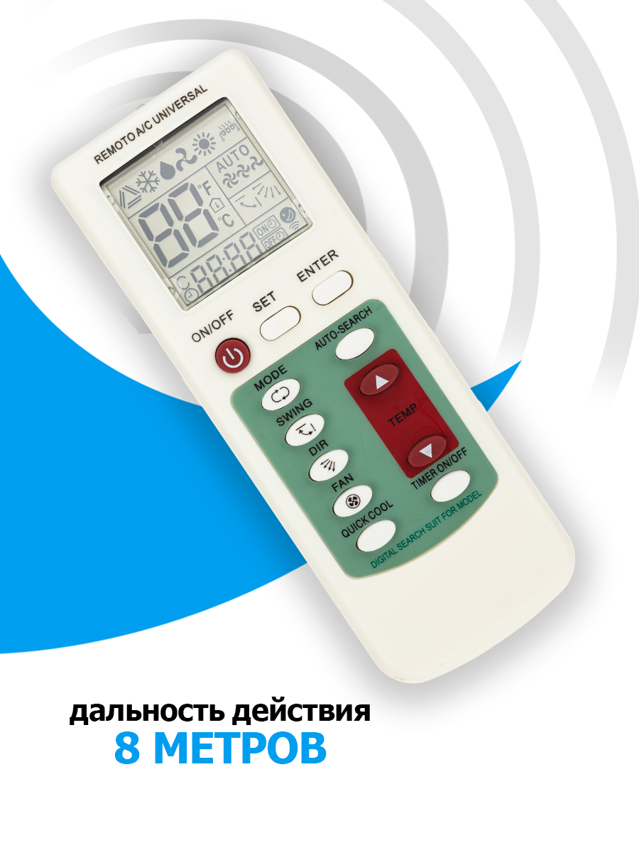 Пульт универсальный для кондиционеров (RX-100AII) - фото 2