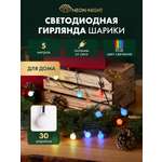 Светодиодная гирлянда NEON-NIGHT 18 мм с эффектом смены цветов RGB