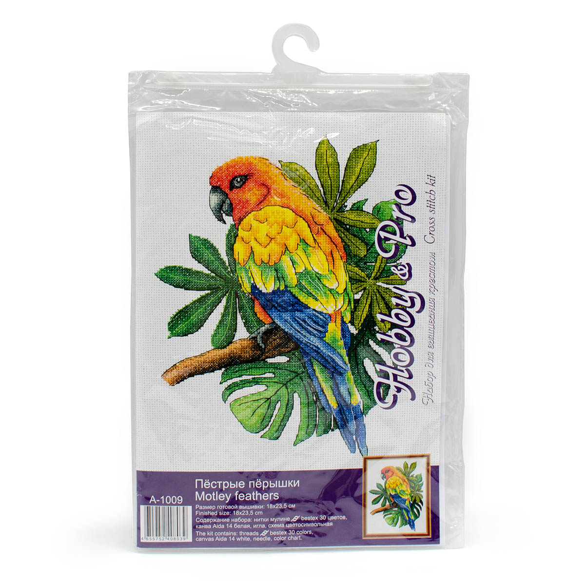 Набор для творчества Hobby Pro вышивание Пёстрые пёрышки - фото 6