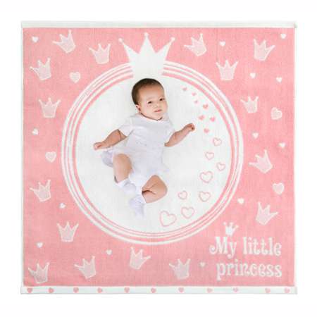 Полотенце детское Облачко махровое My little princess Розовый 100х100 см