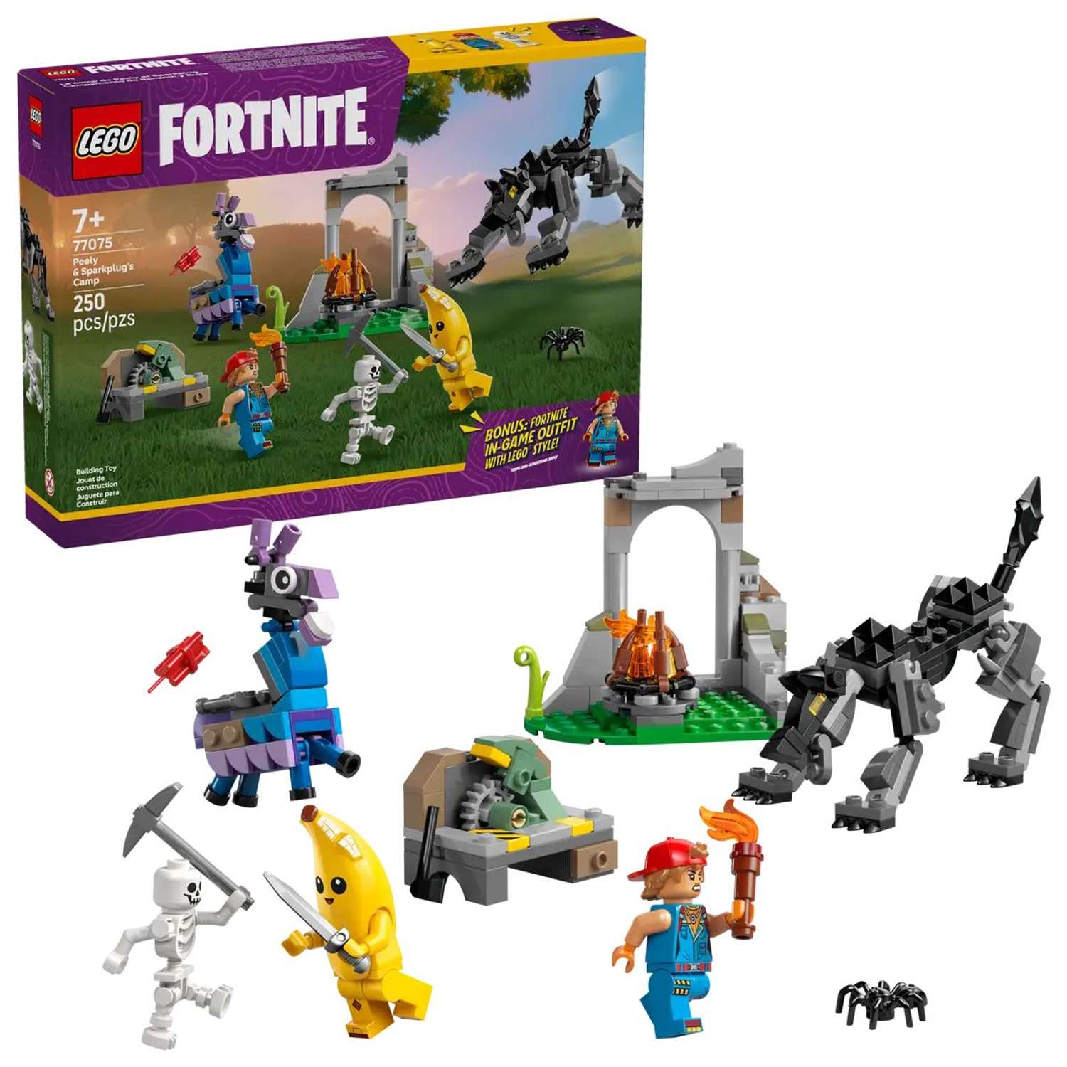 Конструктор LEGO Fortnite Лагерь Пили и Спаркплага 250 дет. - фото 1