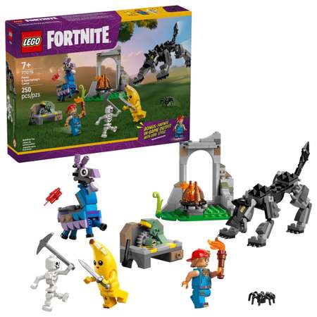 Конструктор LEGO Fortnite Лагерь Пили и Спаркплага блочный