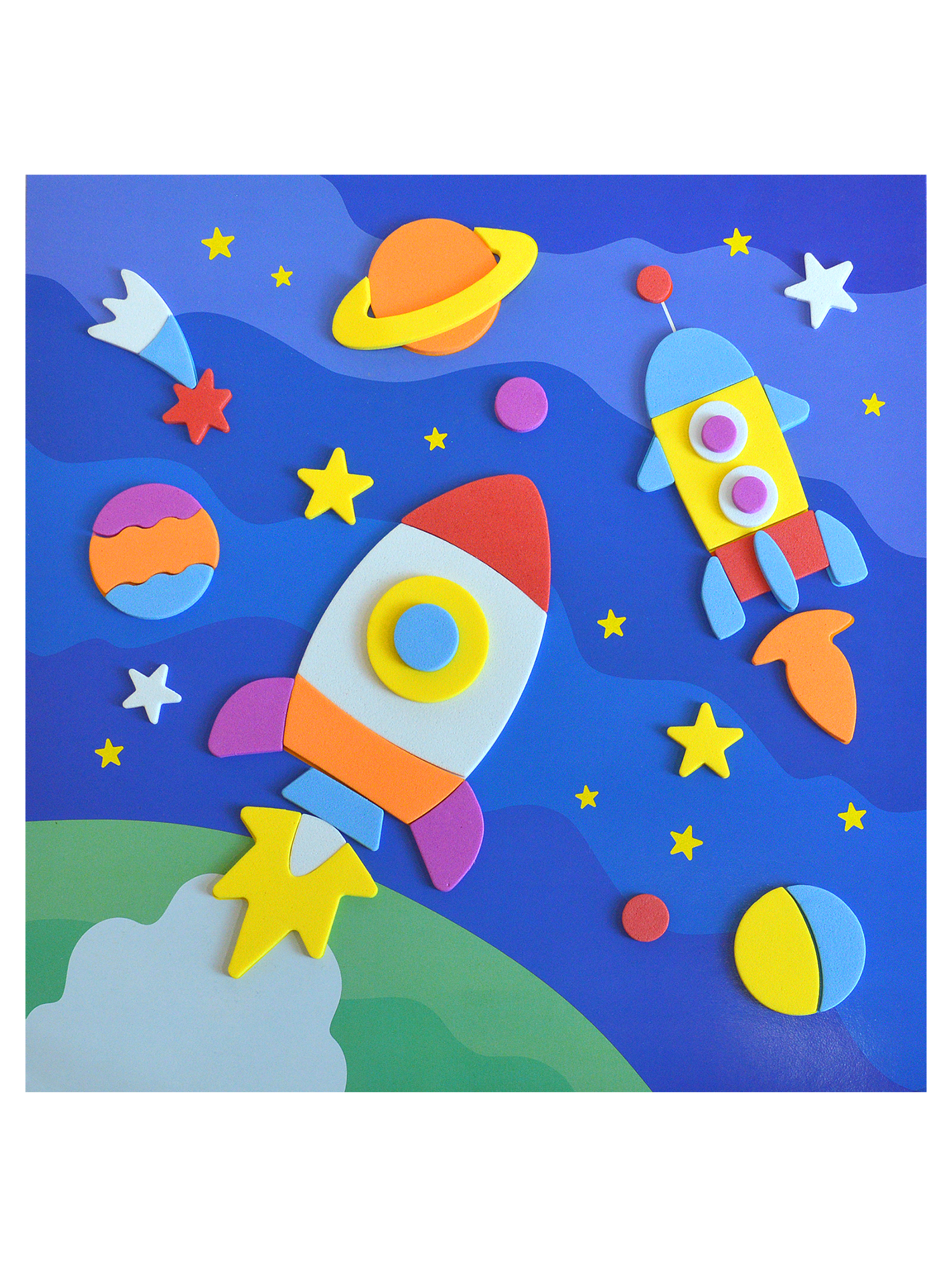 Набор для творчества Дрофа-Медиа аппликация В космосе - фото 9