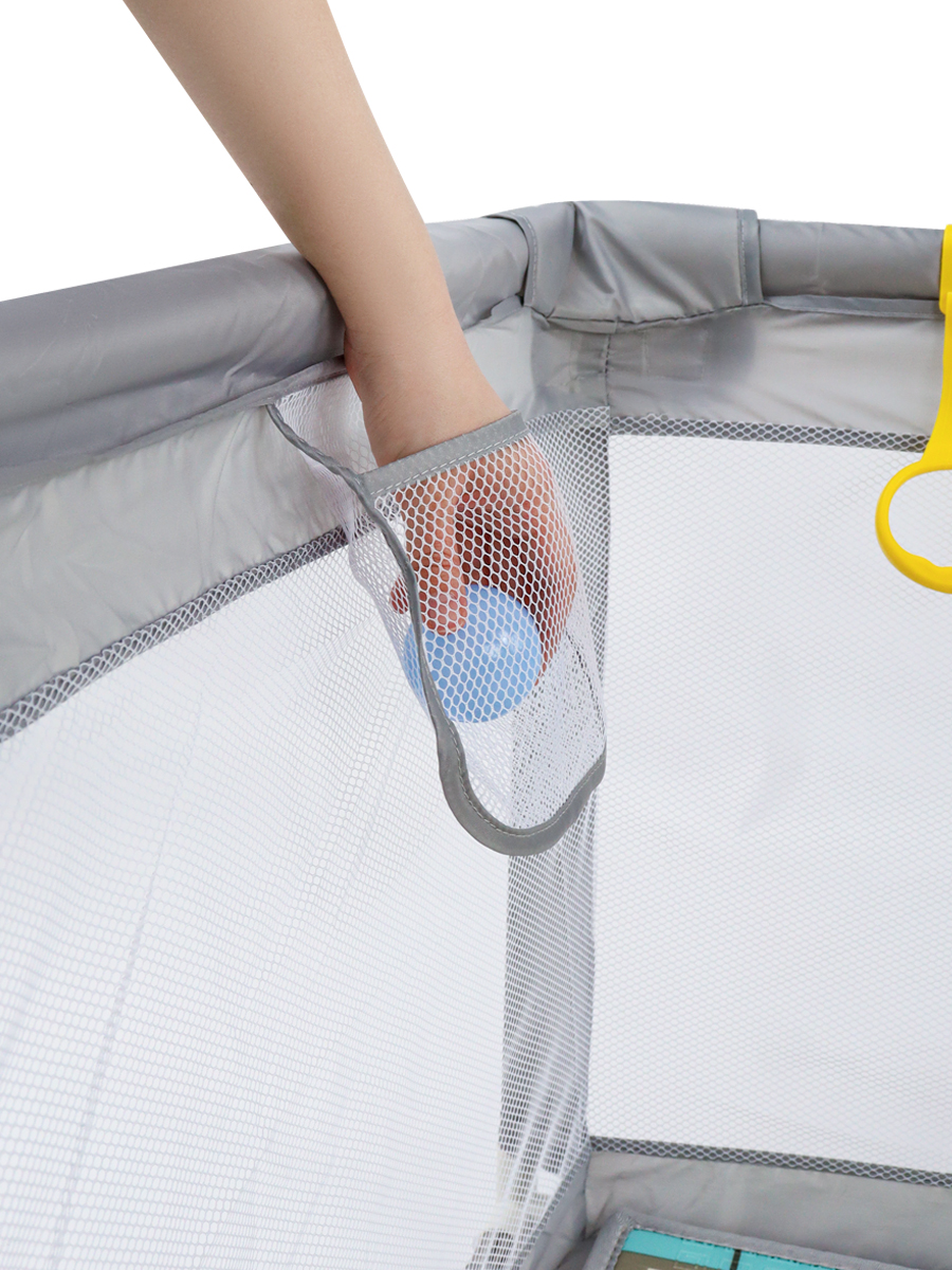 Манеж Рыжий кот 150х150 см серый DN0001190 - фото 13