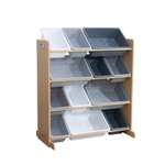 Шкаф для хранения KidKraft С 12 контейнерами Серый 10041_KE