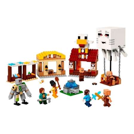Конструктор LEGO Minecraft Нападение на деревню блочный