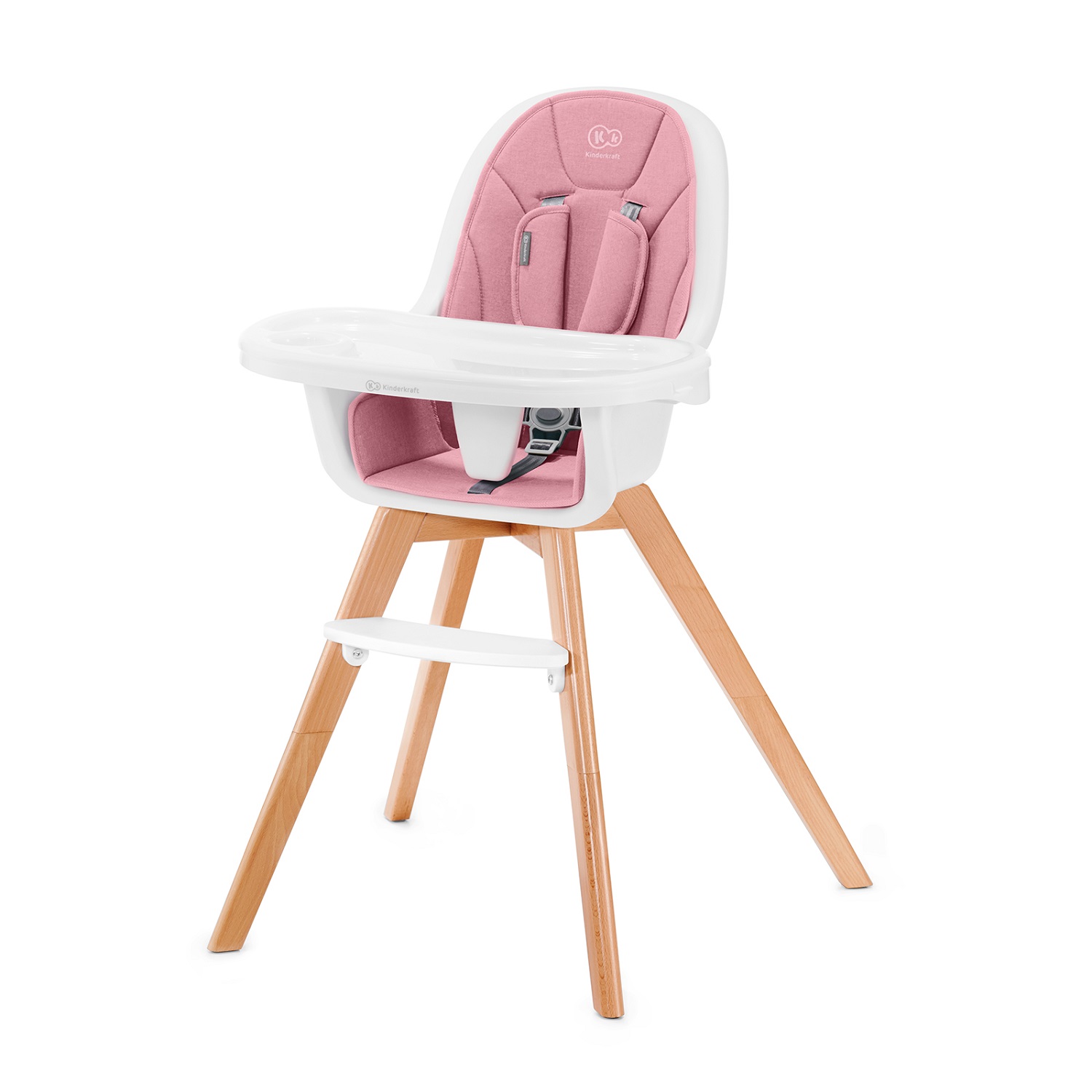Стульчик для кормления Kinderkraft Tixi Pink 2 в 1 - фото 1
