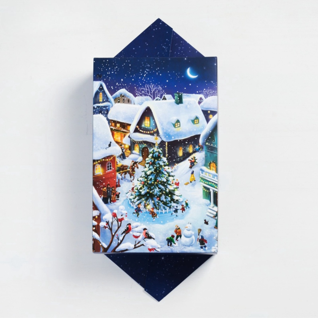 Сборная коробка-конфета Дарите Счастье "Новогодняя деревушка", 18 х 28 х 10 см - фото 4