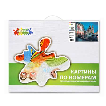 Картина по номерам Цветной