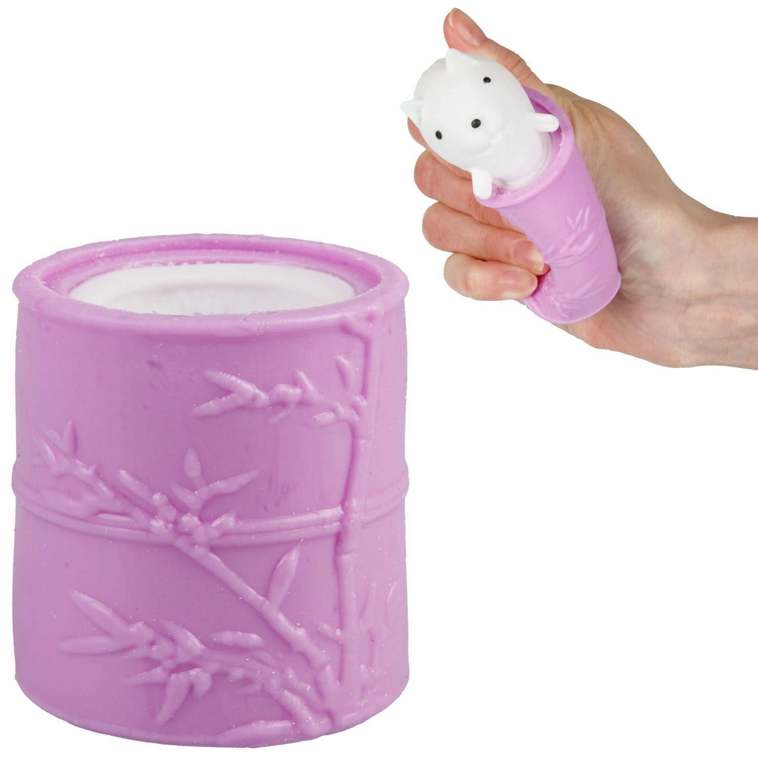 Игрушка-антистресс 1TOY сквиш Бурундук фиолетовый - фото 1
