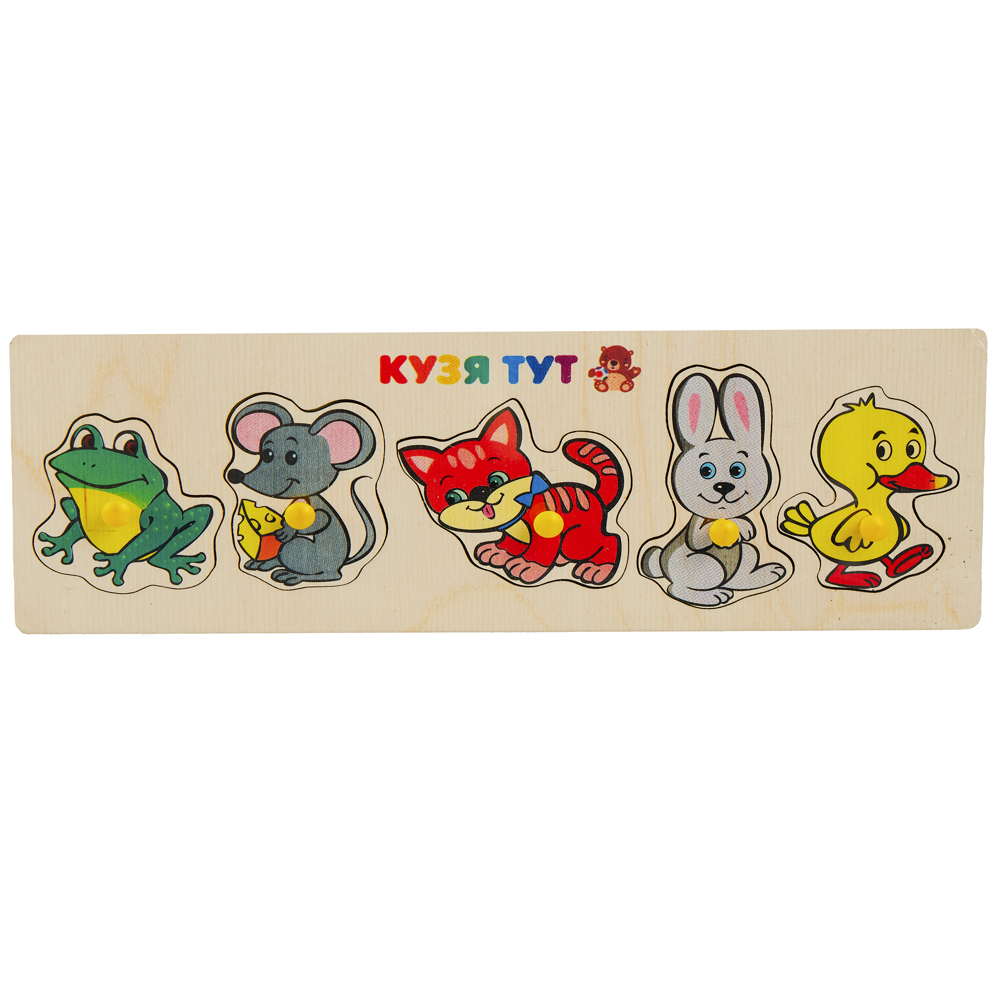 Настольная игра КУЗЯ ТУТ Пазл деревянный - фото 3