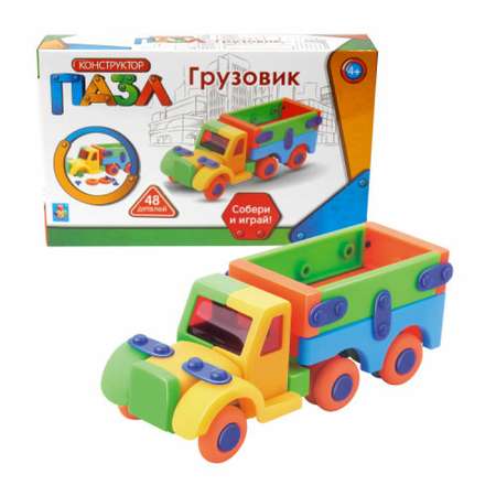 Конструктор 1TOY Грузовик блочный