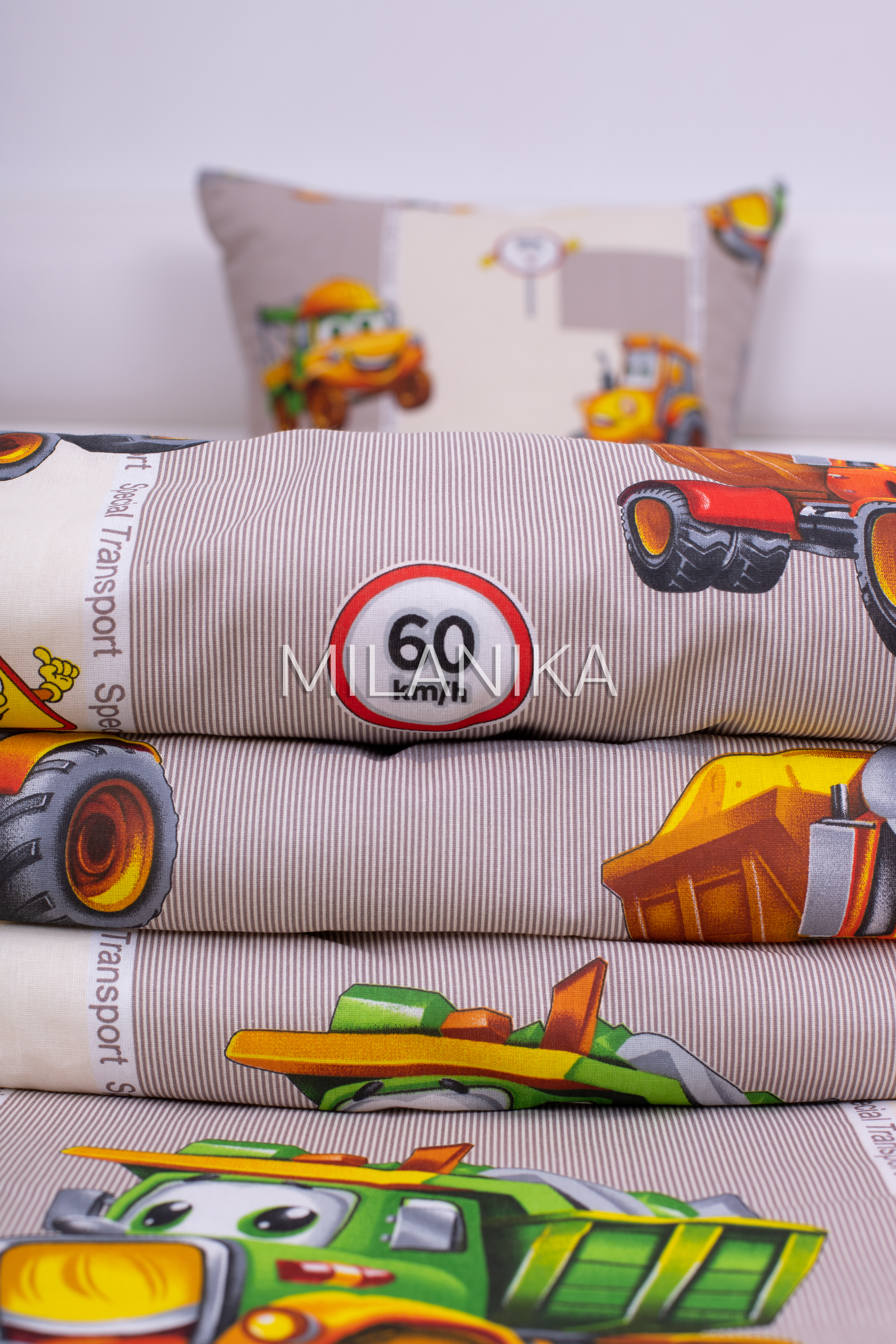 Комплект постельного белья MILANIKA Грузовичок 3 предм. - фото 9