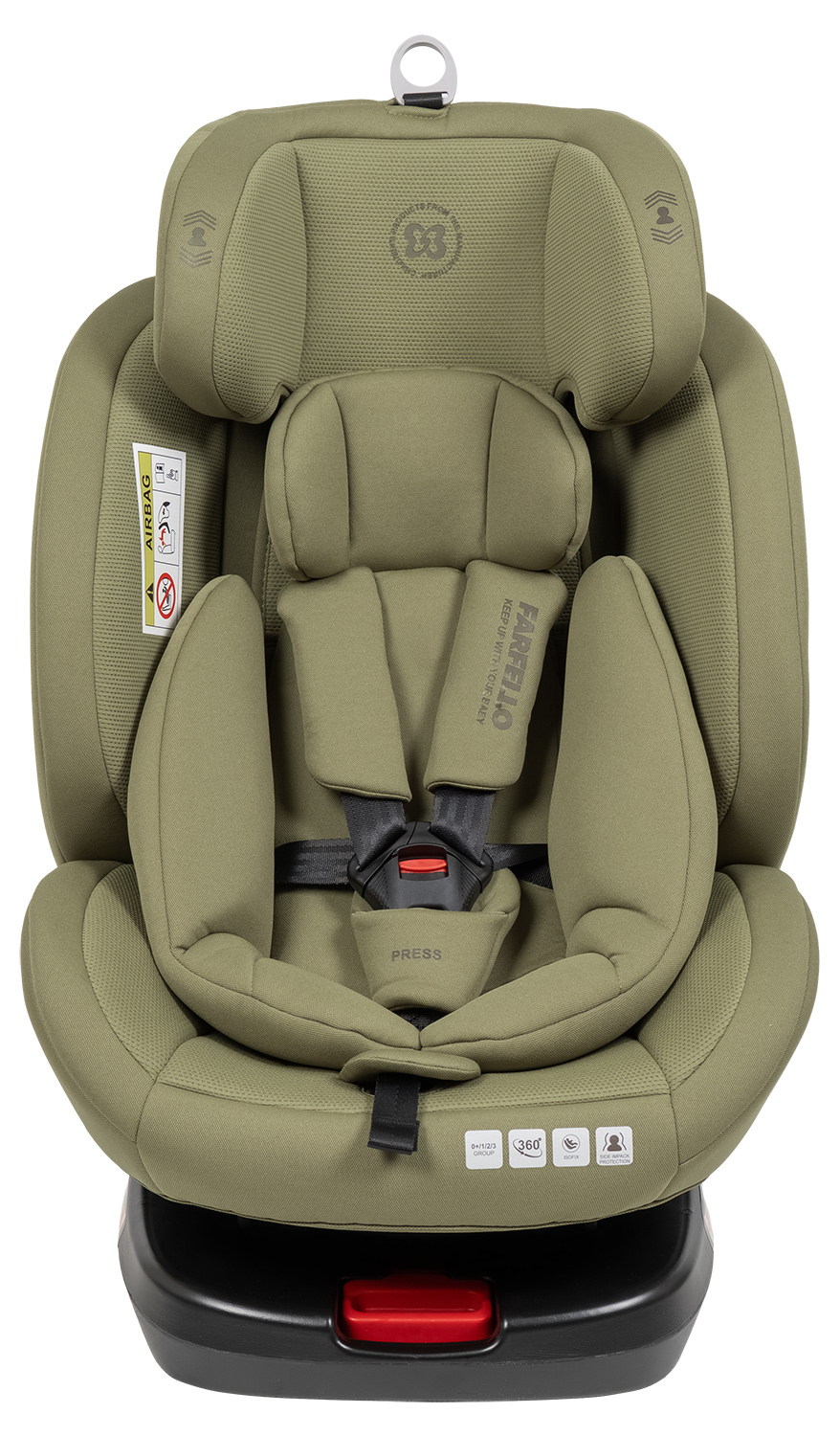 Автокресло Farfello YB102A Isofix 0+/1/2/3 (0-36 кг) зеленый - фото 13