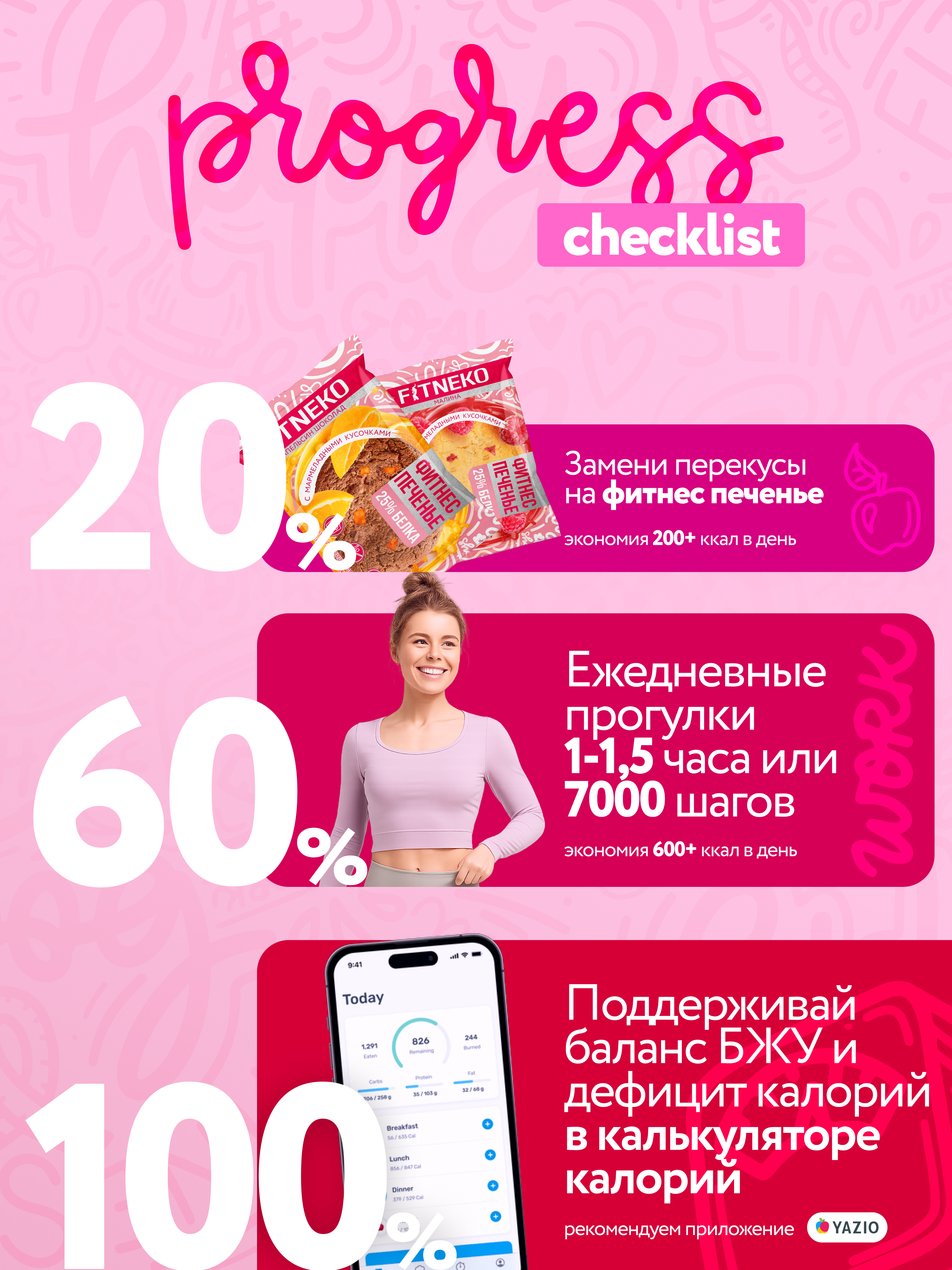 Печенье Фитнес без сахара FITNEKO Мультибокс 9х40г - фото 6