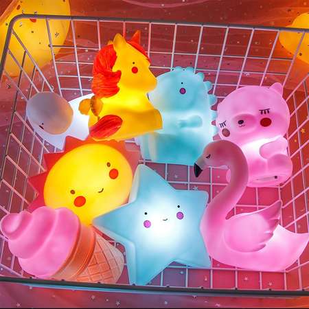 Светильник-ночник MINI-TOYS настольный «Крылатый фламинго» LED