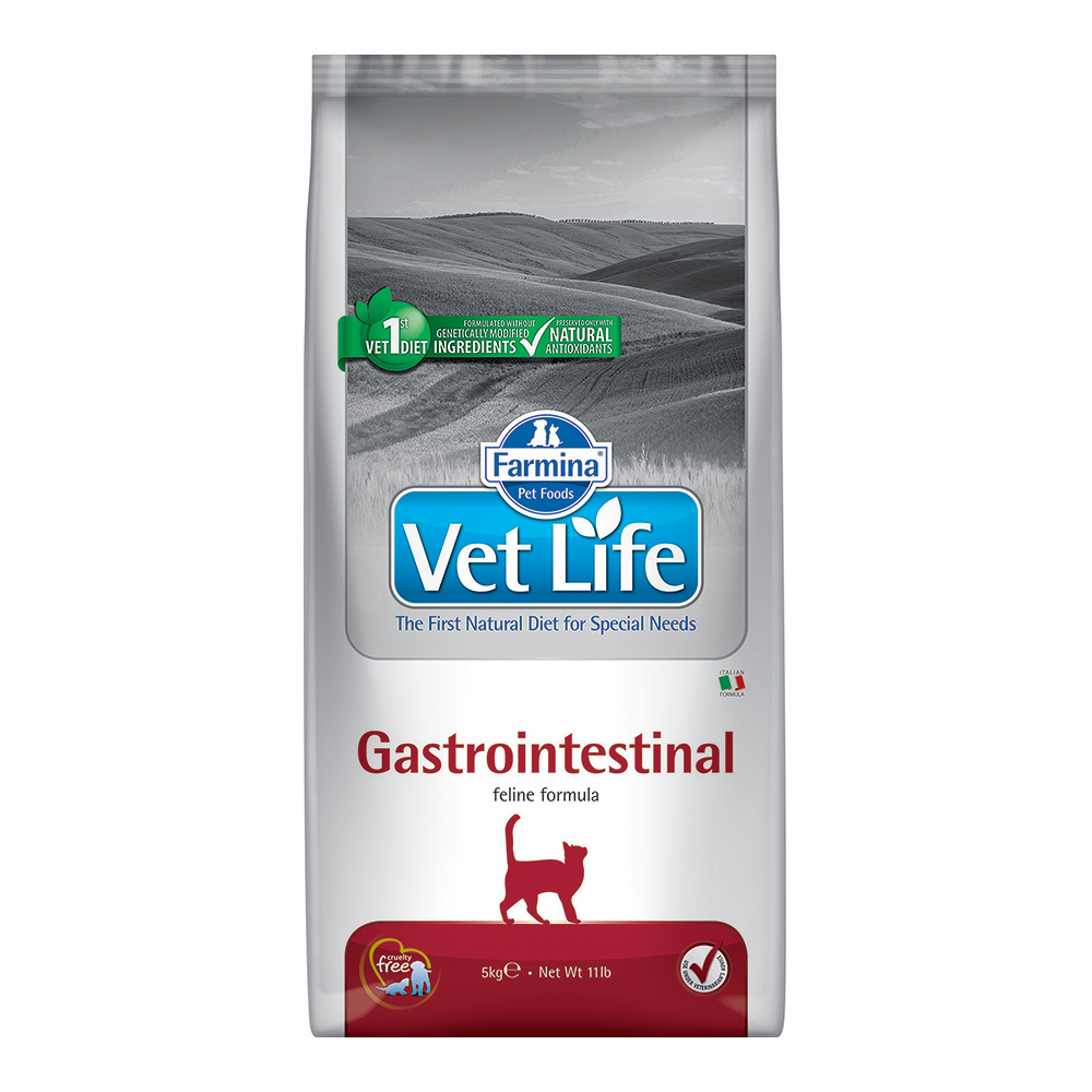 Корм для кошек Farmina VetLife желудочно-кишечных заболиваниях 5кг - фото 1