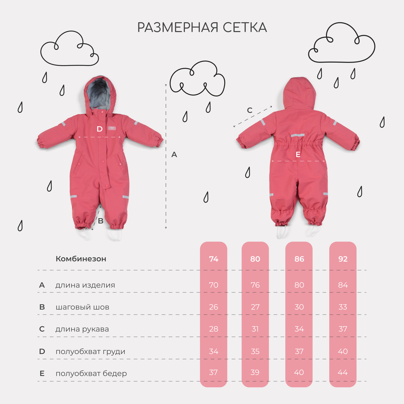 Комбинезон MOWbaby rose 158/18 - фото 7
