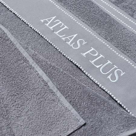 Полотенце пляжное махровое ATLASplus хлопок 100х150 см темно-синий