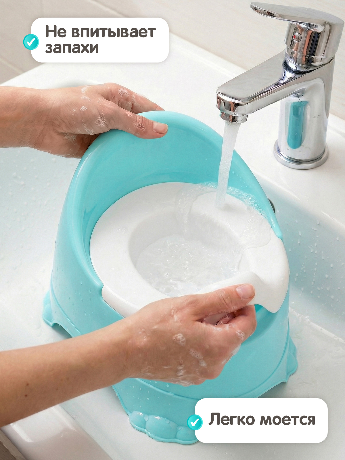 Горшок Компания Друзей голубой голубой - фото 5