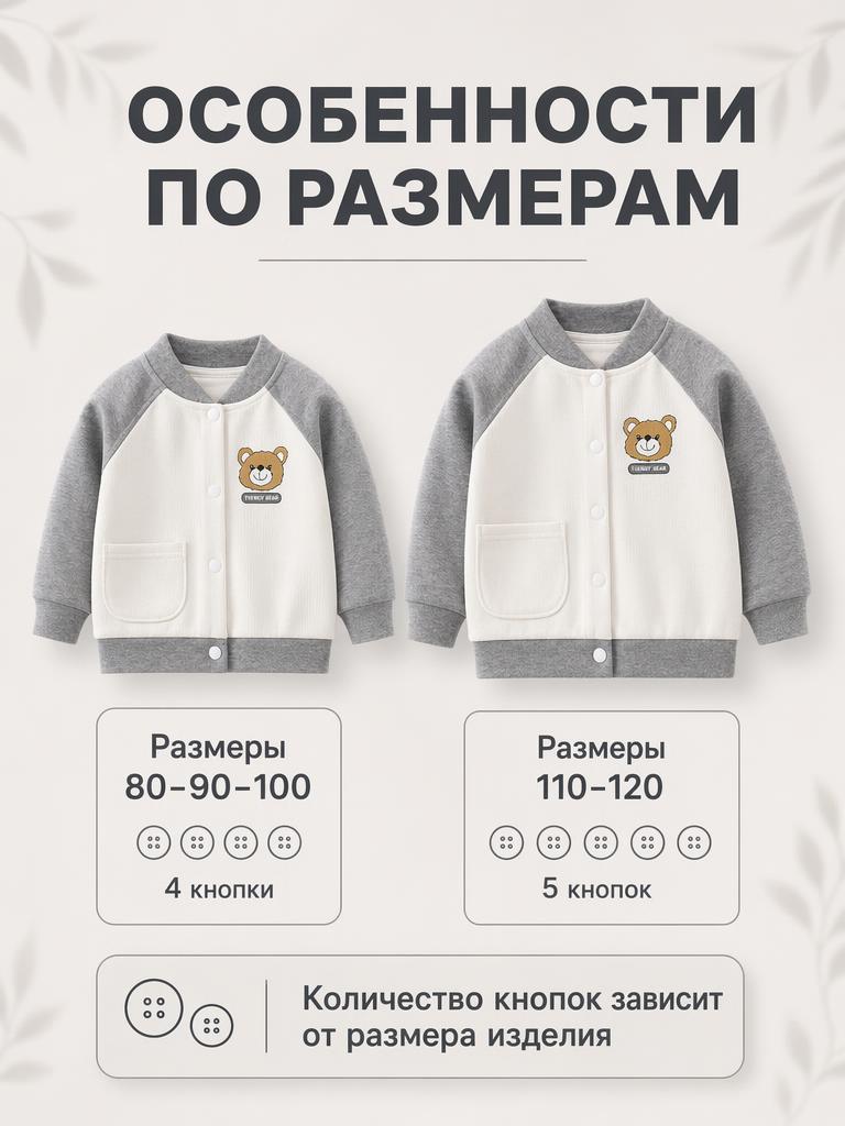 Кардиган Bambooland cardigan_greybear - фото 9