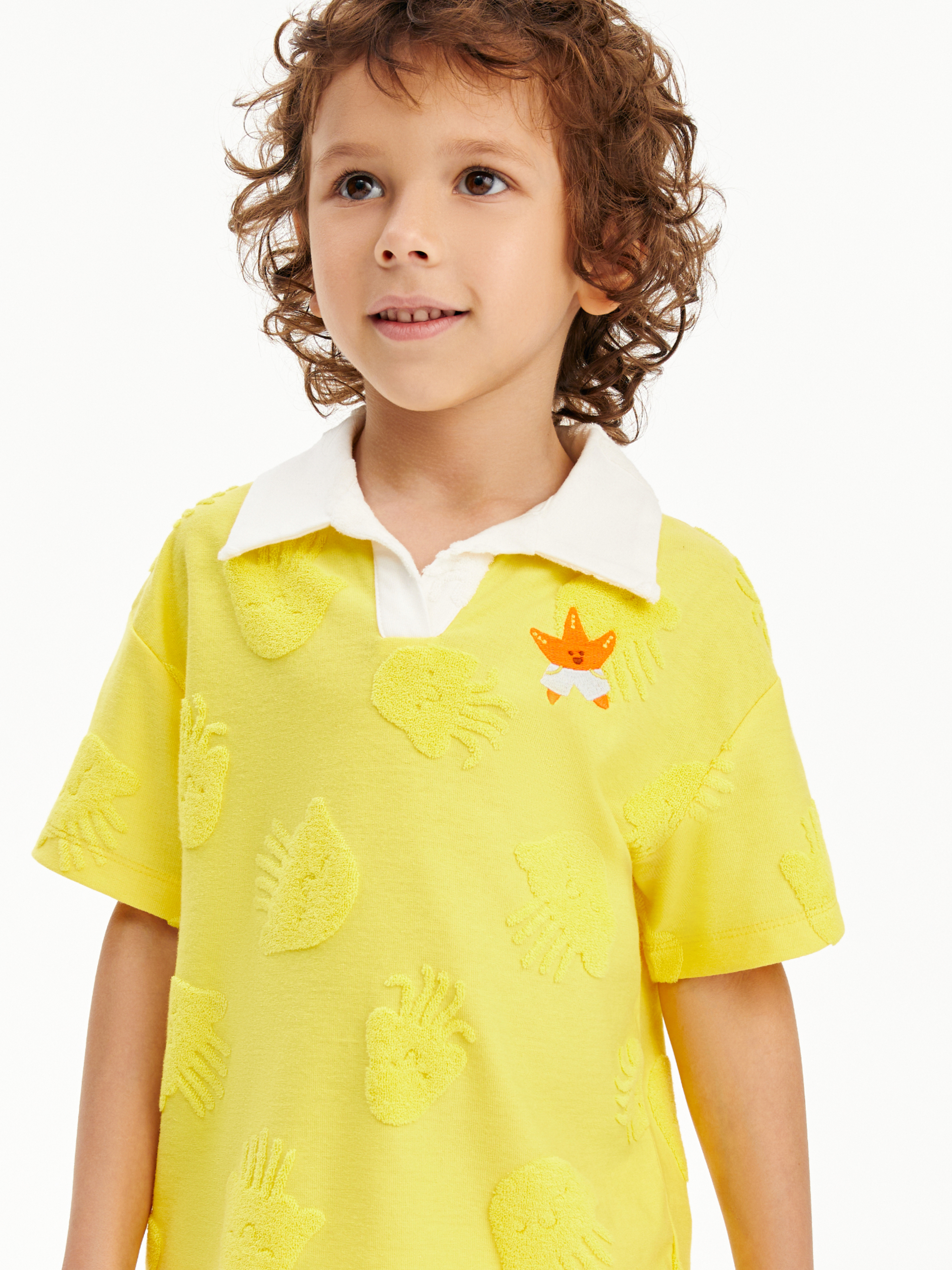Поло Junion 904978.TTSH0042-Yellow-2 - фото 4