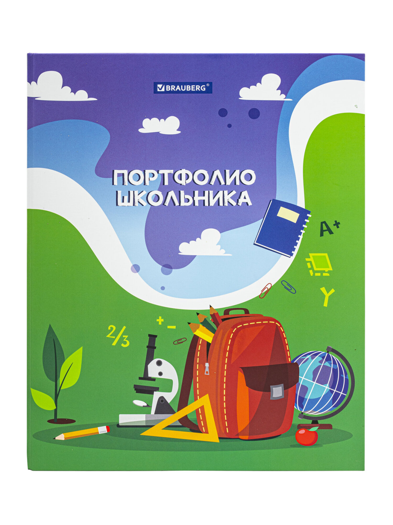 Папка для портфолио Brauberg школьника и дошкольника А4 на кольцах - фото 7