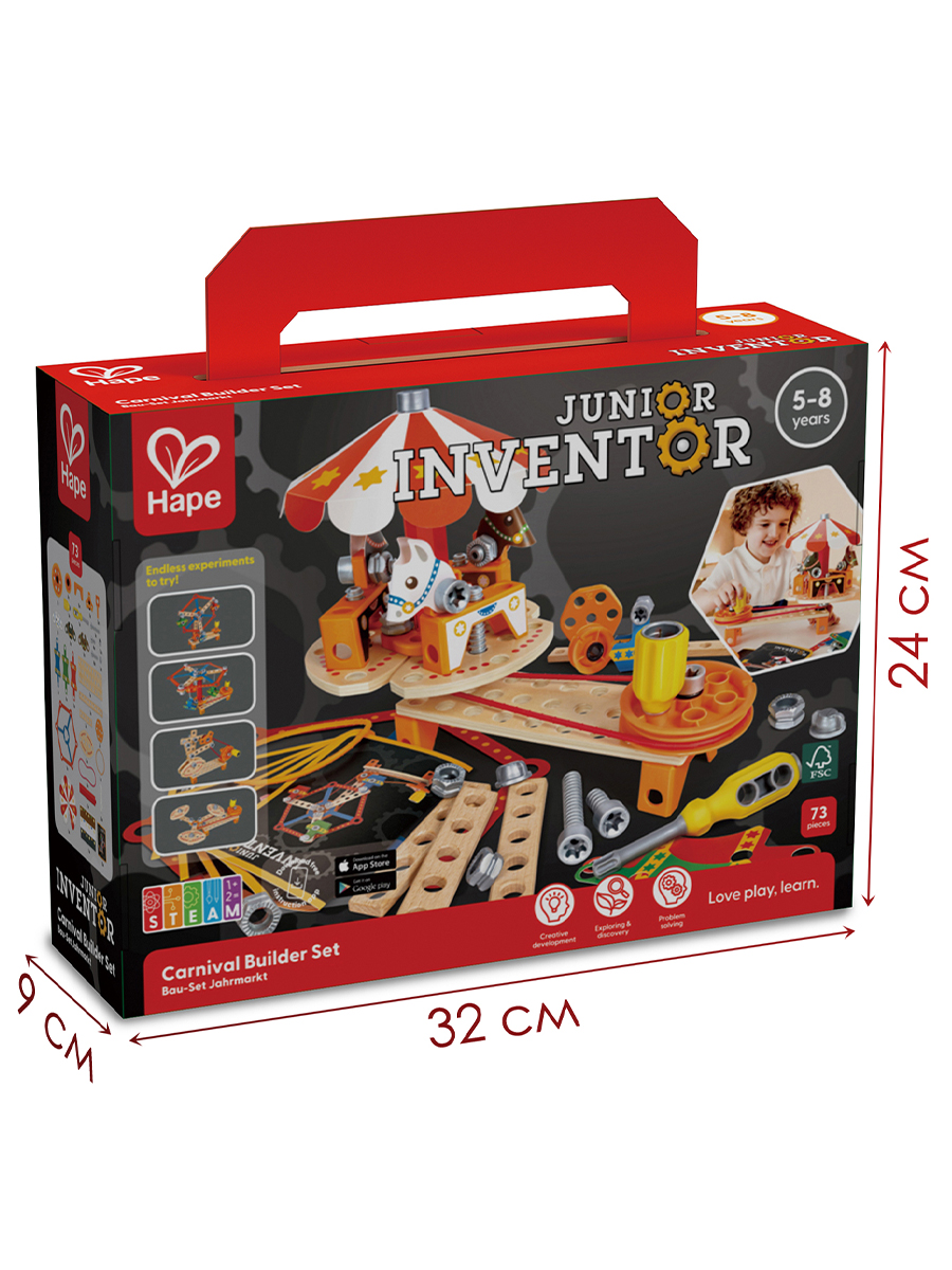 Конструктор Hape Фантазия деревянный 73 дет. - фото 13