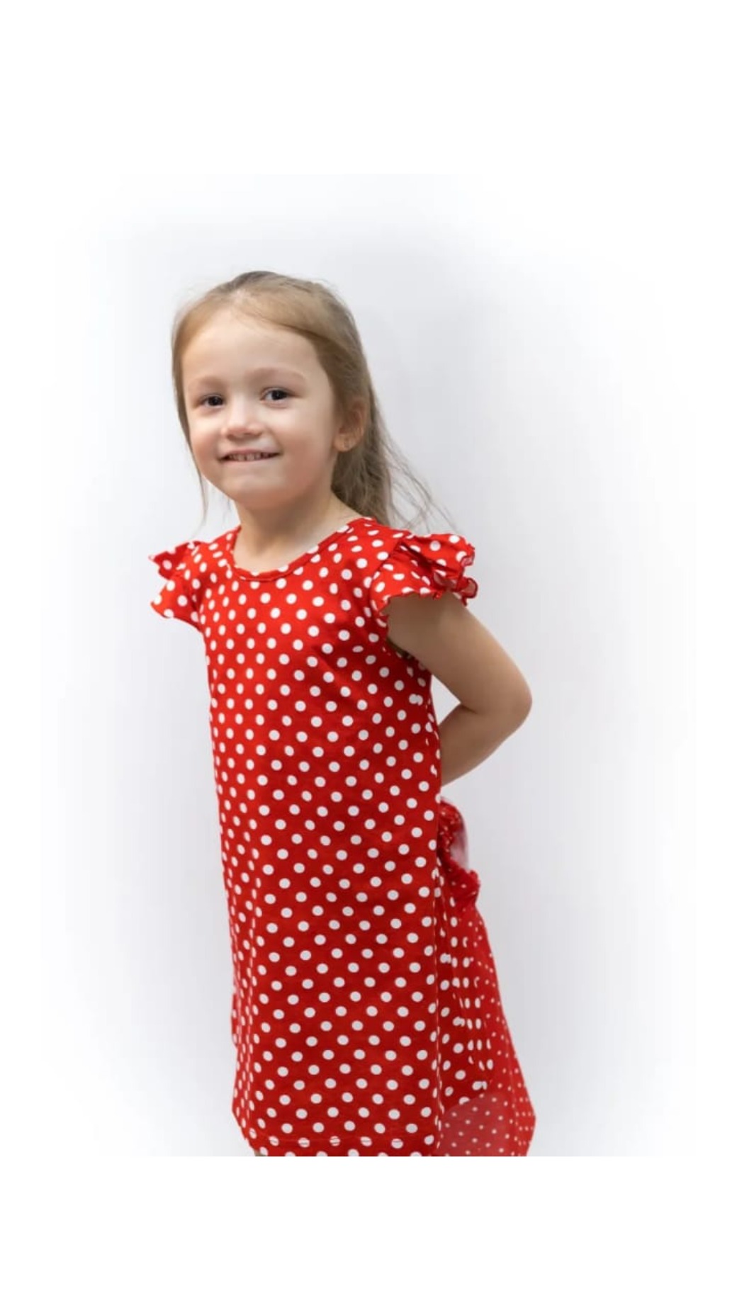 Платье Рекантино 756-11 Красный Белый - фото 2