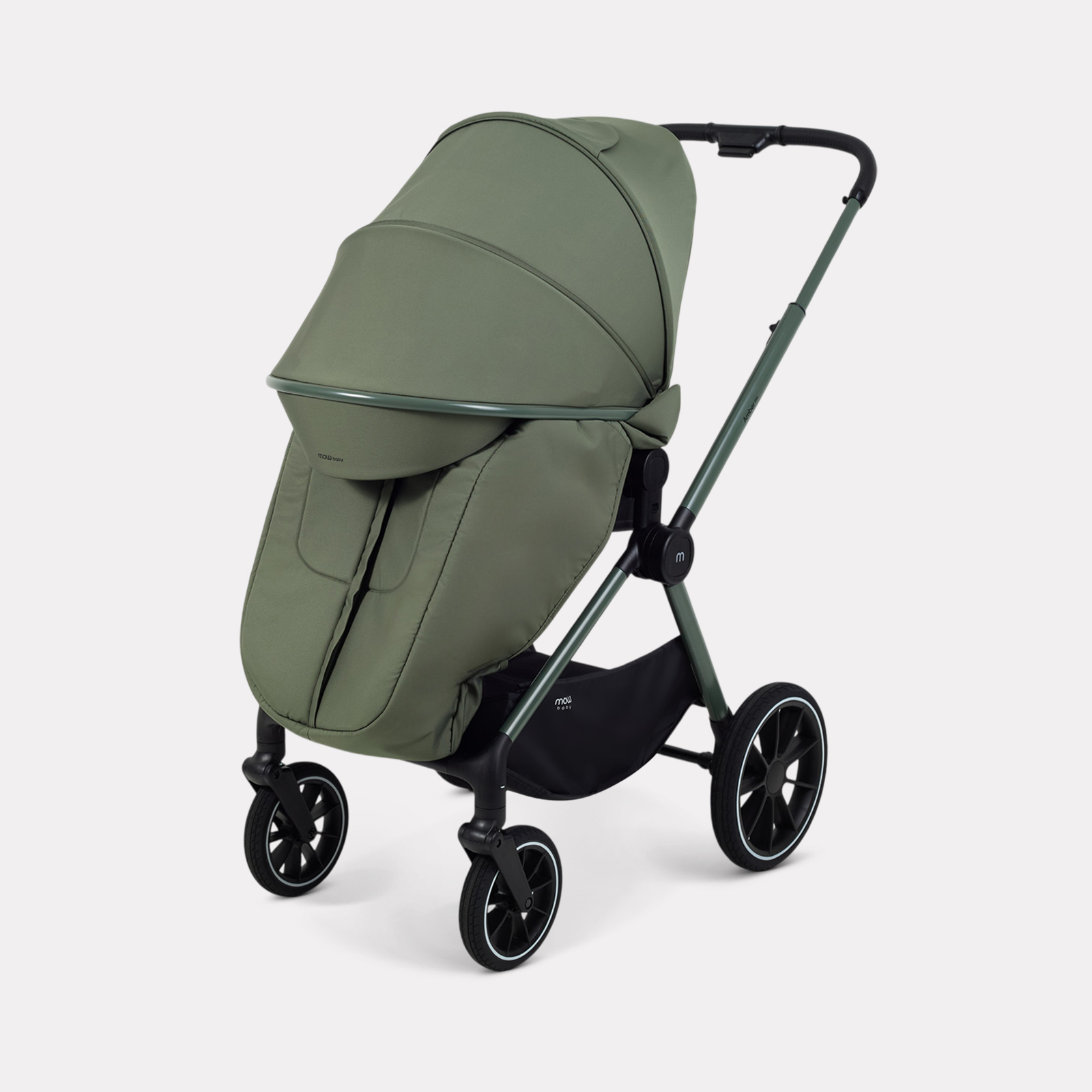 Коляска 3в1 MOWbaby Amber pro зеленый - фото 10