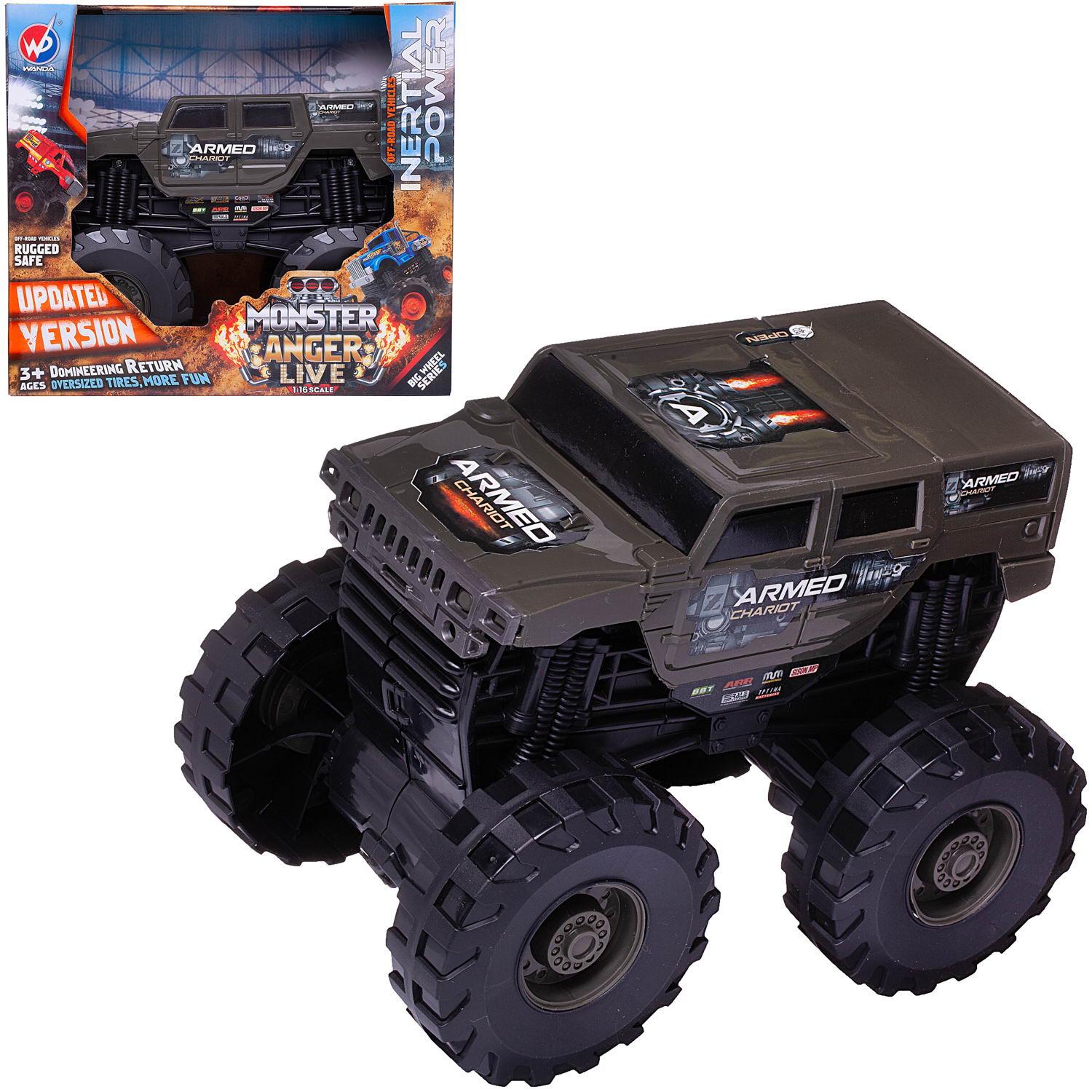 Внедорожник Junfa Jeep 1:16 WC-11582/темно-серо-зеленая - фото 3