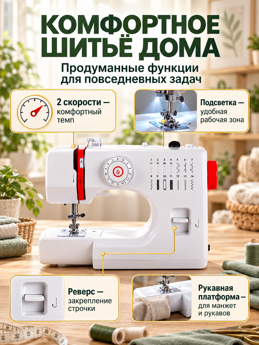 Швейная машина электрическая Швейный Маркет - фото 3