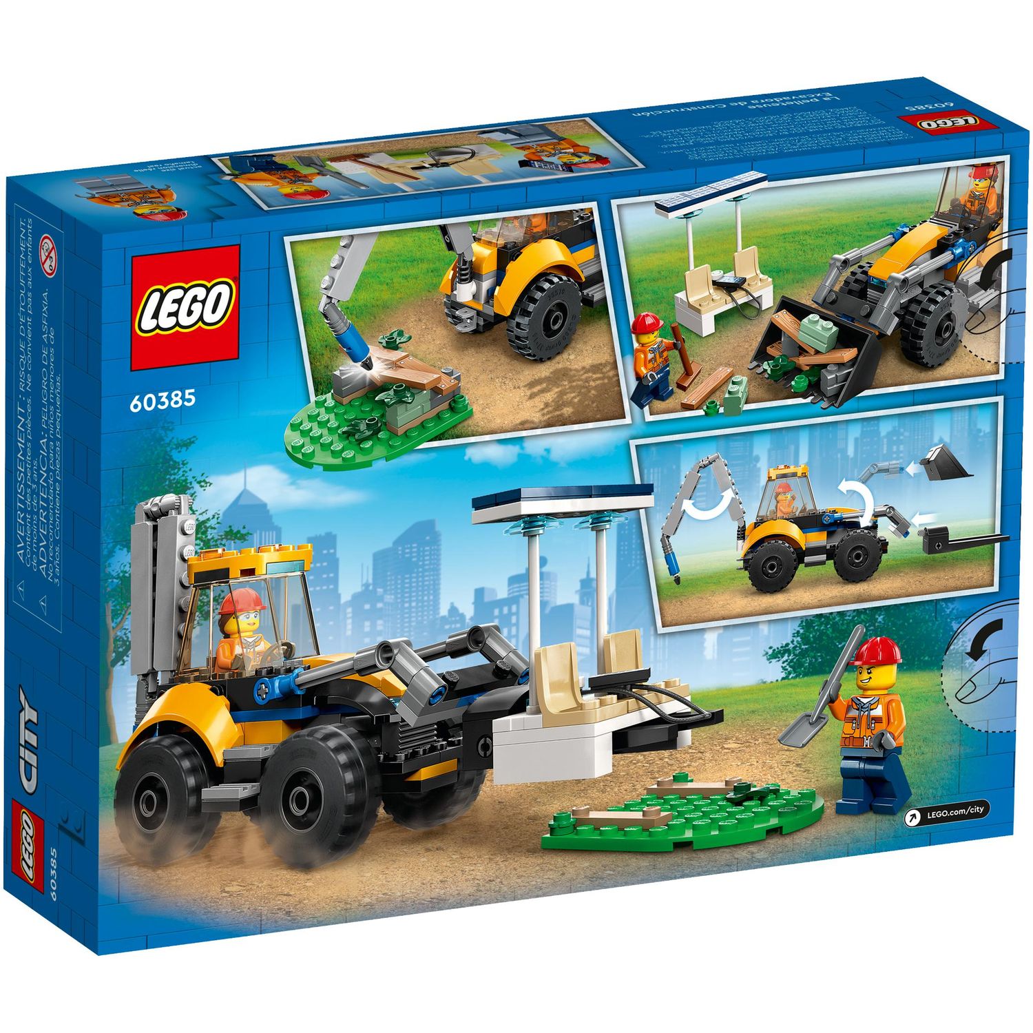 Конструктор LEGO City Строительный экскаватор блочный - фото 8