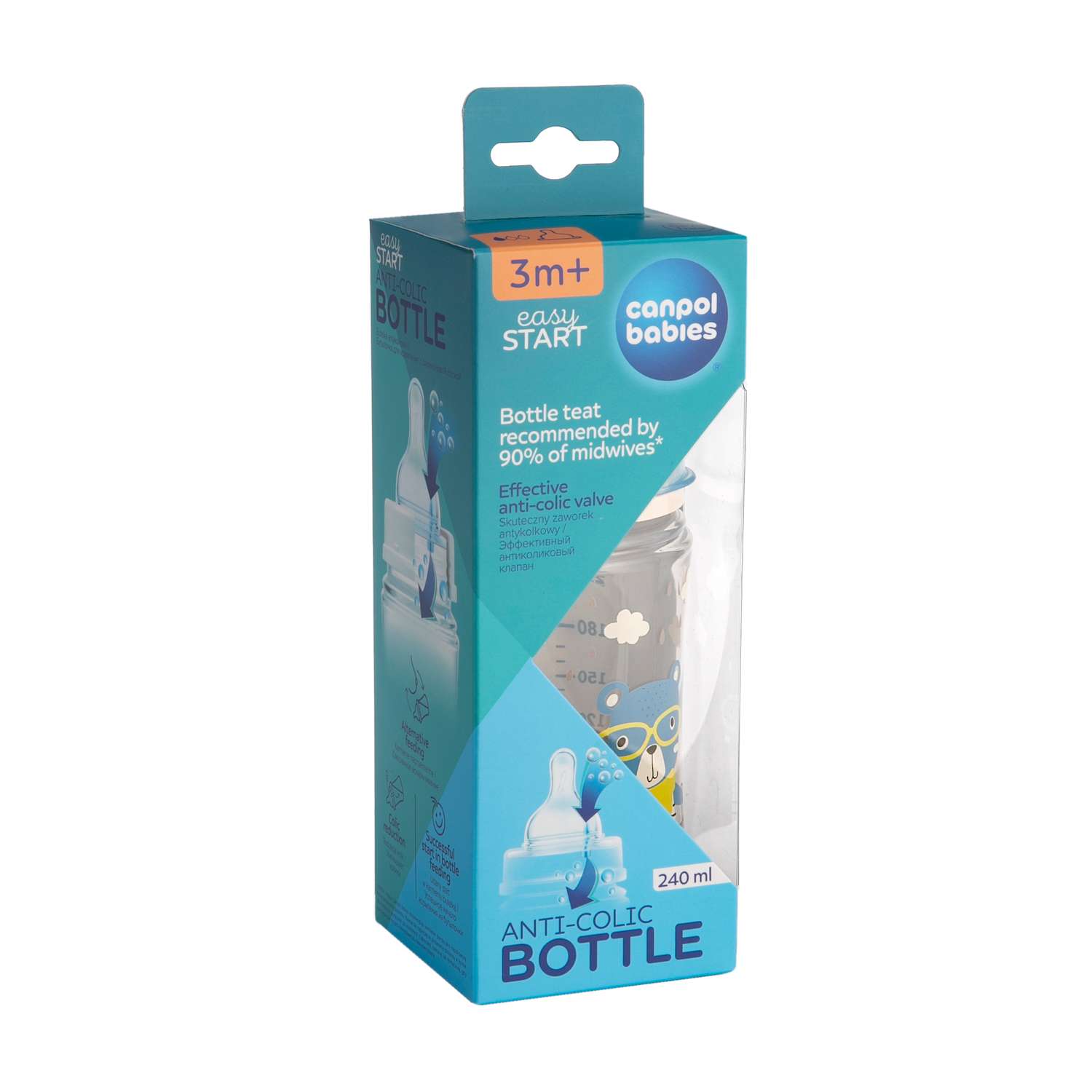 Бутылочка Canpol Babies Anti-Colic 240 мл - фото 12