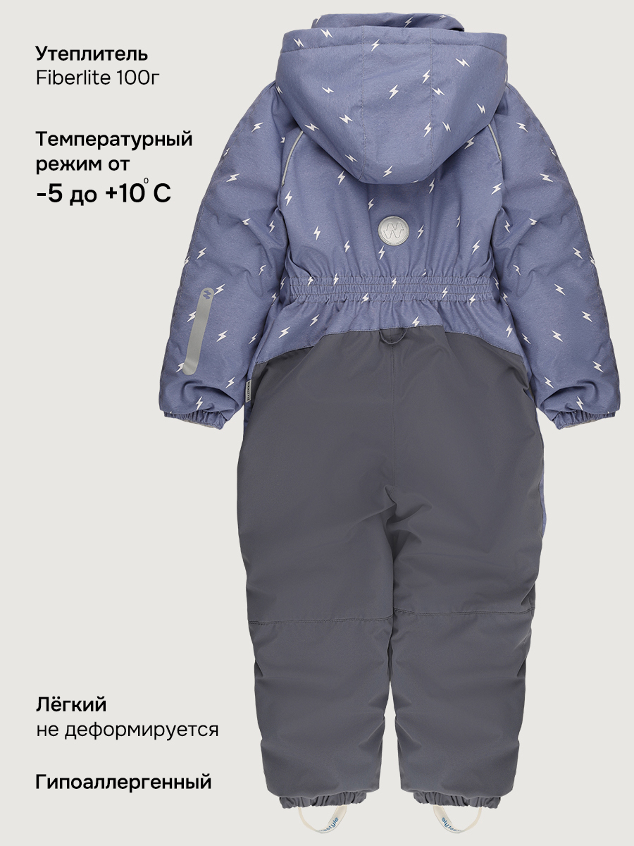 Комбинезон NIKASTYLE 8м0726 деним/серый - фото 6